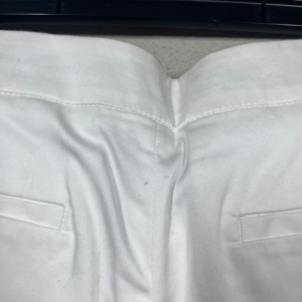 Eleventy 29 High Rise Chino Straight Leg Pants White Cotton Blend Stretch - Picture 6 of 8